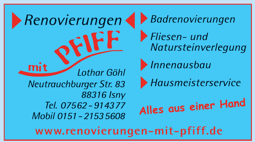 Renovierungen mit Pfiff Renovierungen mit Pfiff