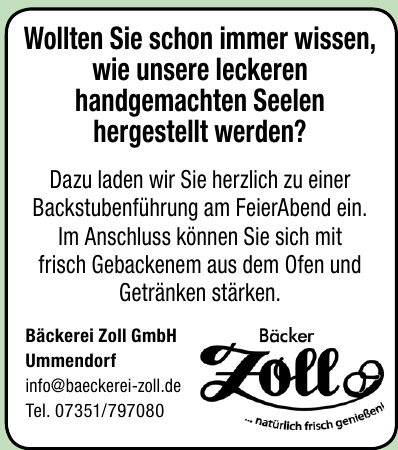 Bäckerei Zoll GmbH Bäckerei Zoll GmbH