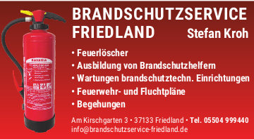 Brandschutzservice Friedland Stefan Kroh Brandschutzservice Friedland Stefan Kroh