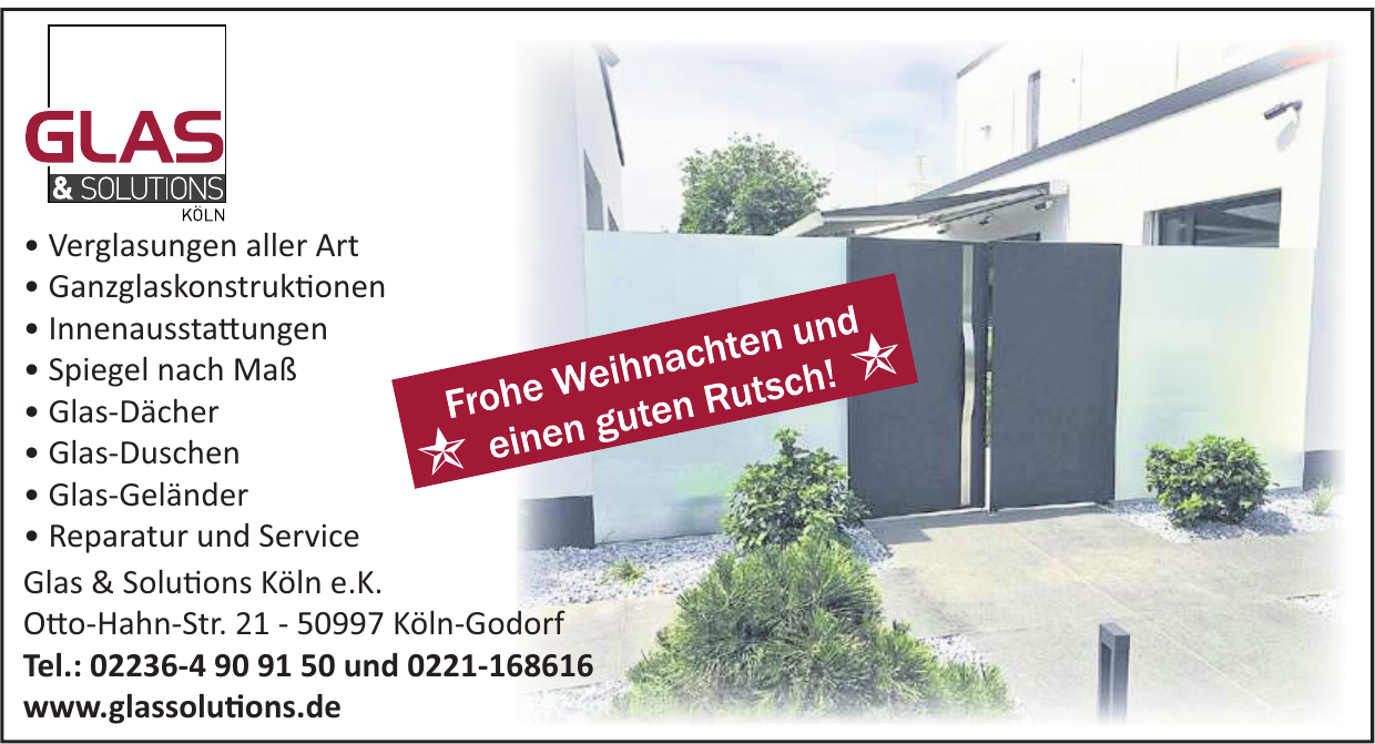 Glas & Solutions Köln e.K. Glas & Solutions Köln e.K.