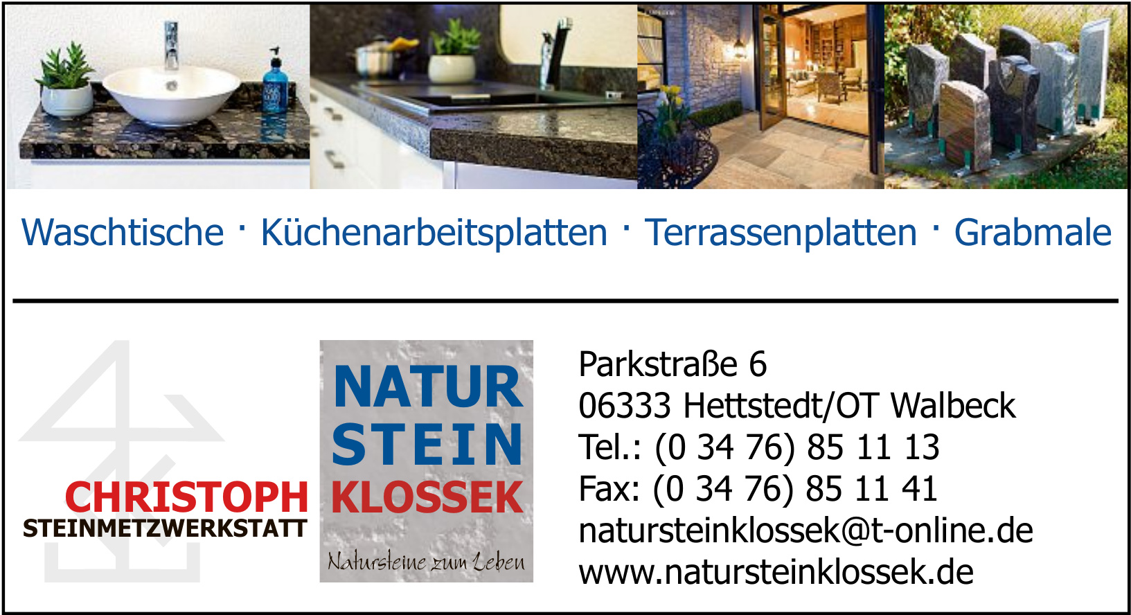 Naturstein Christoph Klossek - Steinmetzwerkstatt Naturstein Christoph Klossek - Steinmetzwerkstatt