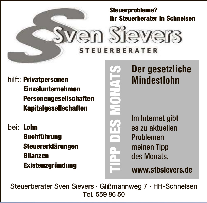 Steuerberater Sven Sievers