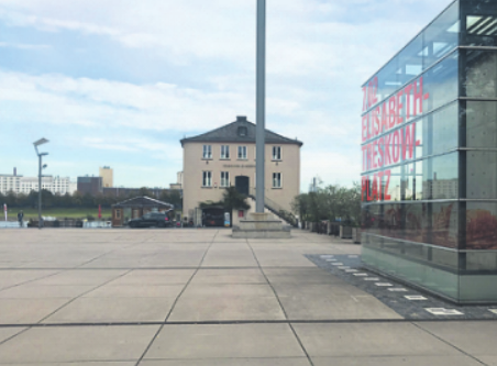 Vom Elisabeth-Treskow-Platz aus soll das Bauwerk nutzbar sein. Bild: Büge Vom Elisabeth-Treskow-Platz aus soll das Bauwerk nutzbar sein. Bild: Büge