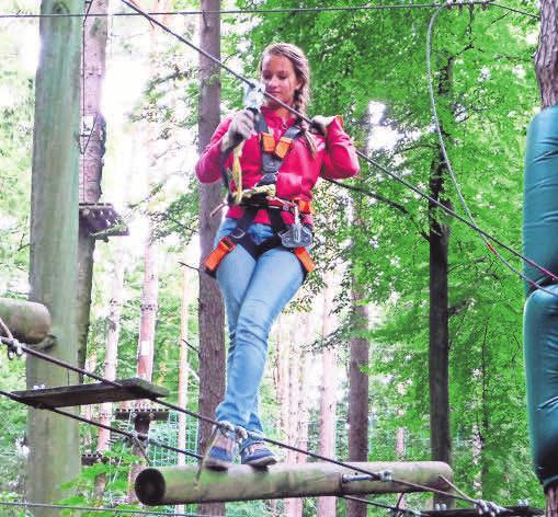 Ein Ferienbesuch in einem Kletterwald oder -park verspricht Abenteuer und Abwechslung. Foto: S. Wittkopf-Schade Ein Ferienbesuch in einem Kletterwald oder -park verspricht Abenteuer und Abwechslung. Foto: S. Wittkopf-Schade