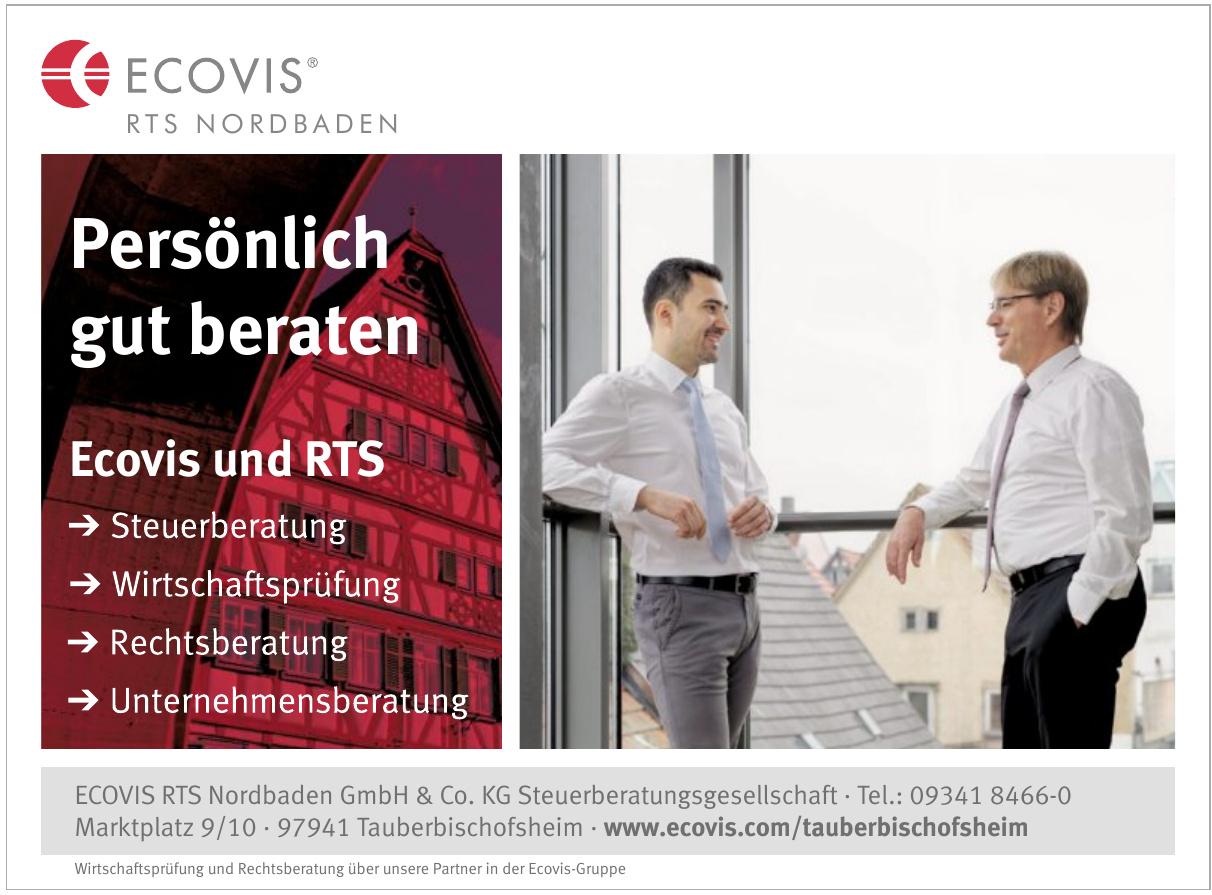 ECOVIS RTS Nordbaden GmbH & Co. KG Steuerberatungsgesellschaft
