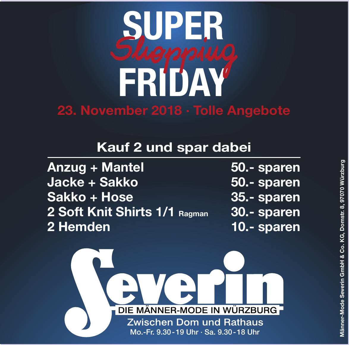 Männer-Mode Severin GmbH & Co. KG Männer-Mode Severin GmbH & Co. KG