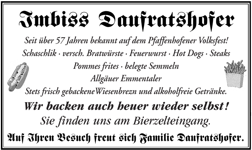 Imbis Daufratshofer Imbis Daufratshofer