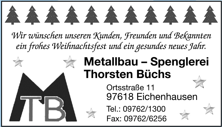 Metallbau – Spenglerei Thorsten Büchs Metallbau – Spenglerei Thorsten Büchs