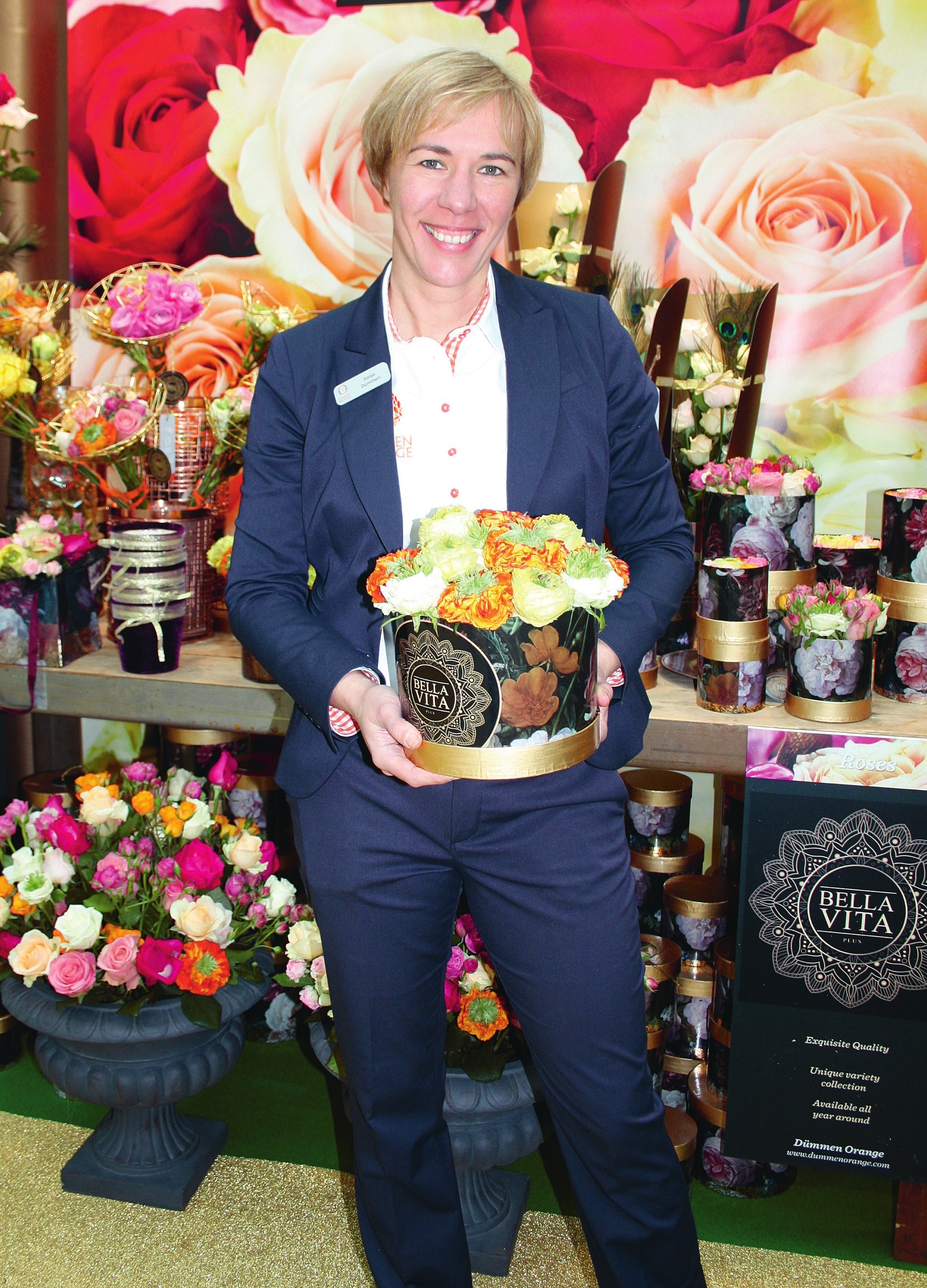 Sonja Dümmen auf der Floradecora. Sonja Dümmen auf der Floradecora.