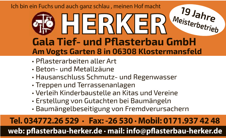 Herker - Gala Tief- und Pflasterbau GmbH