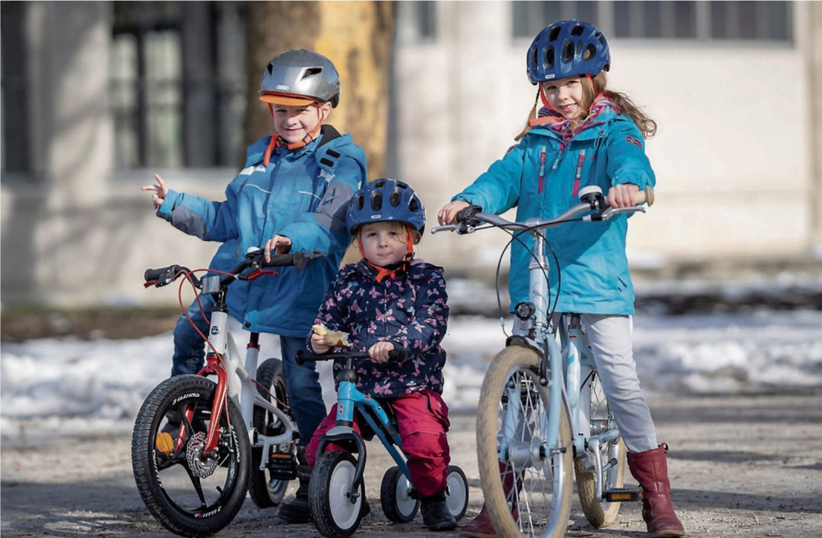 Für Kinder aller Größen findet sich mittlerweile das richtige Fahrzeug - vom Laufrädchen für erste Balancierversuche über sportliche Spielräder bis hin zum ersten Straßenrad für Schulanfänger. Bild: Pressedienst Fahrrad / Florian Schuh