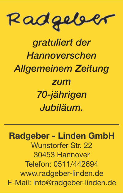 Radgeber - Linden GmbH Radgeber - Linden GmbH