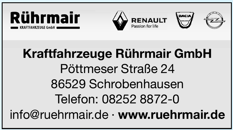 Kraftfahrzeuge Rührmair GmbH Kraftfahrzeuge Rührmair GmbH