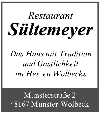 Restaurant Sültemeyer Restaurant Sültemeyer