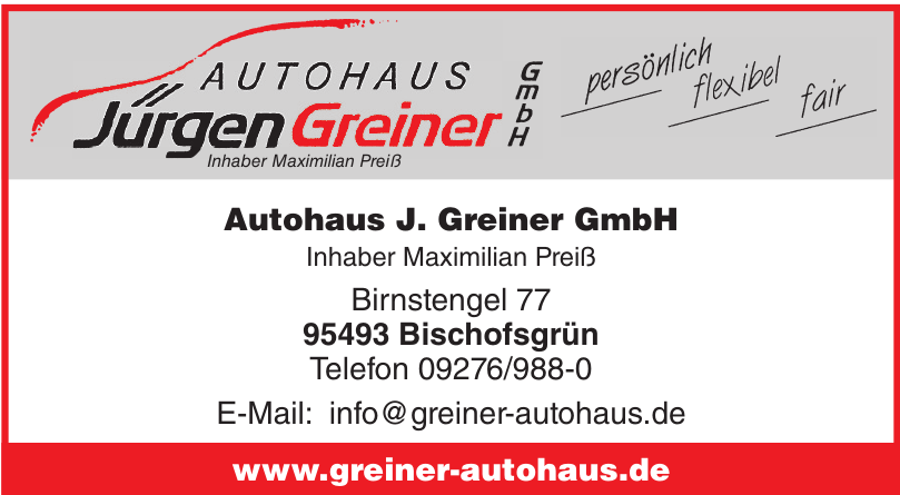 Autohaus J. Greiner GmbH Autohaus J. Greiner GmbH