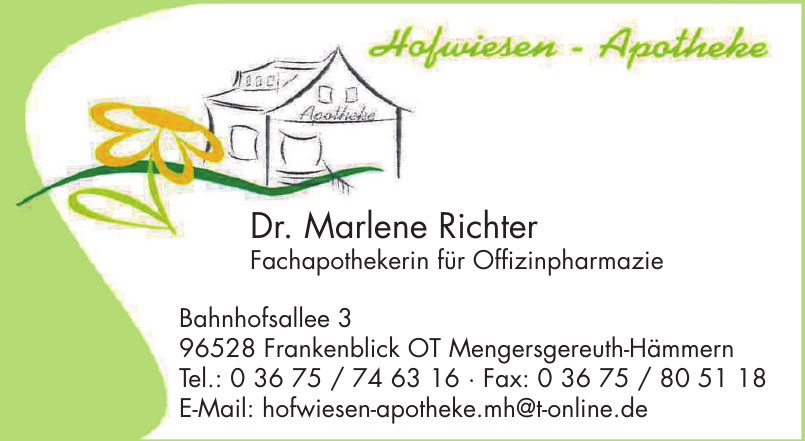 Hofwiesen Apotheke Hofwiesen Apotheke