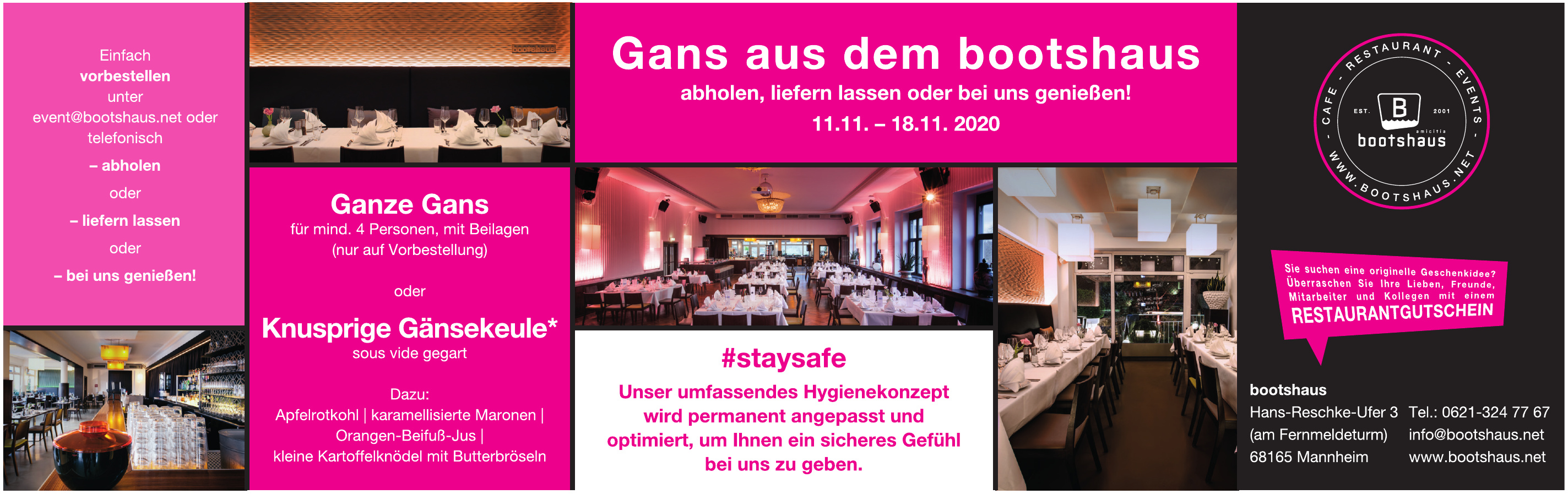 bootshaus - Café Restaurant Events, KUL Gastro GmbH bootshaus - Café Restaurant Events, KUL Gastro GmbH