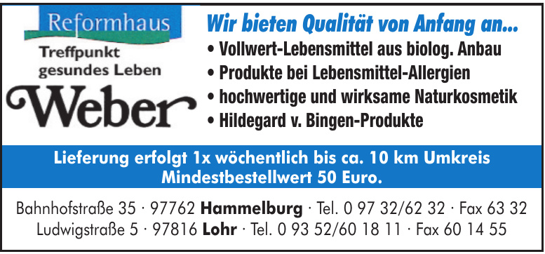 Reformhaus Weber Reformhaus Weber