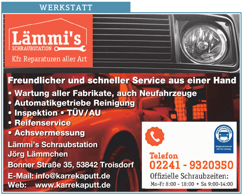 Lämmi’s Schraubstation Jörg Lämmchen Lämmi’s Schraubstation Jörg Lämmchen