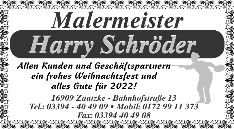 Malermeister Harry Schröder