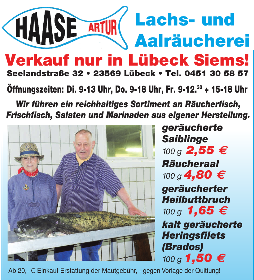 Haase Artur Lachs- und Aalräucherei Haase Artur Lachs- und Aalräucherei