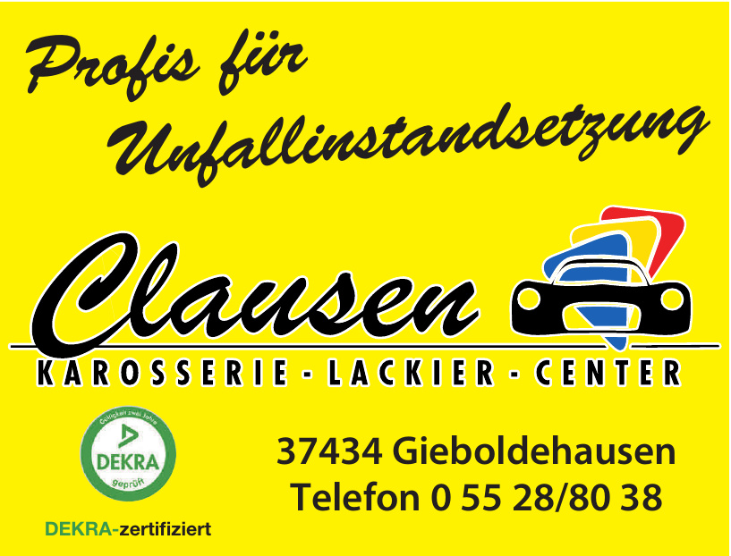 Clausen Karosserie - Lackier - Center