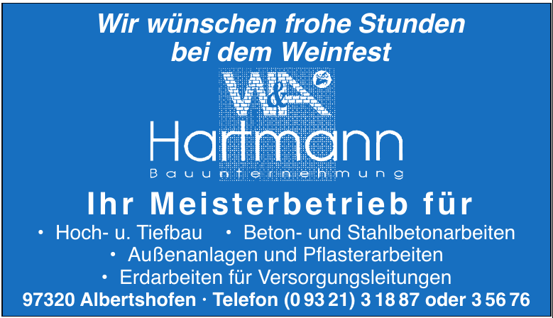 W&A Hartmann Bauunternehmung W&A Hartmann Bauunternehmung