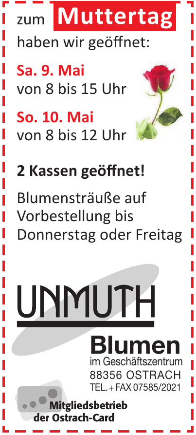 Unmuth Blumen im Gesch§aftzentrum Unmuth Blumen im Gesch§aftzentrum