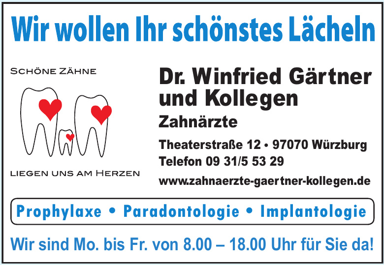 Dr. Winfried Gärtner und Kollegen Zahnärzte Dr. Winfried Gärtner und Kollegen Zahnärzte