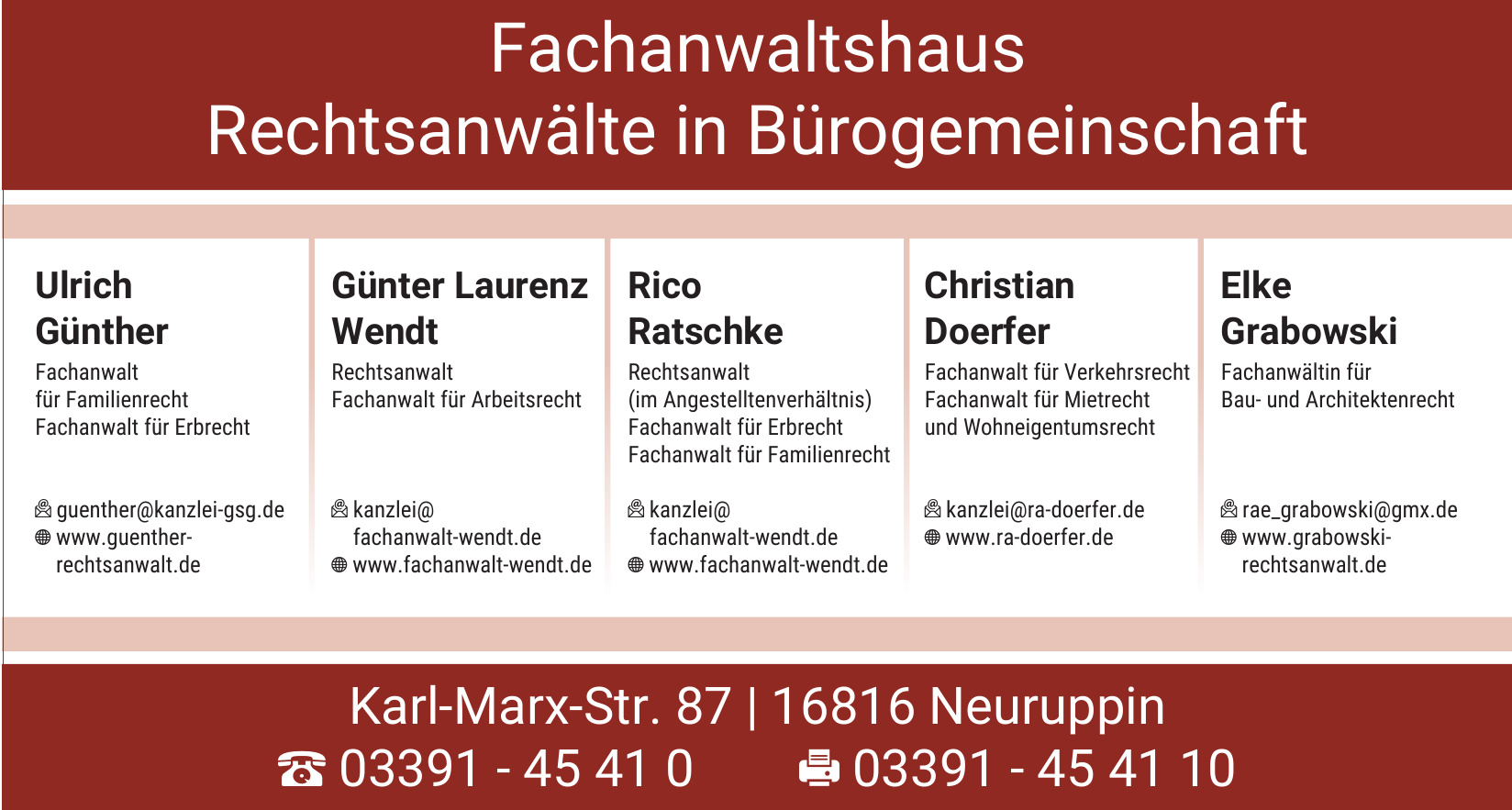 Fachanwaltshaus Rechtsanwälte in Bürogemeinschaft Fachanwaltshaus Rechtsanwälte in Bürogemeinschaft