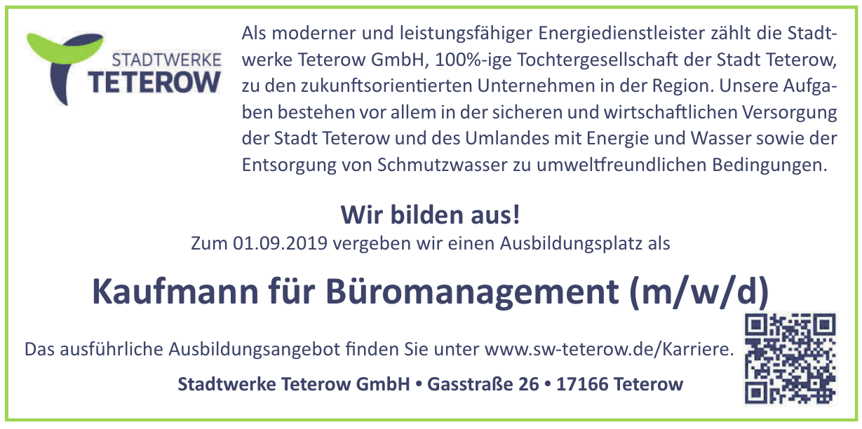 Stadtwerke Teterow GmbH Stadtwerke Teterow GmbH