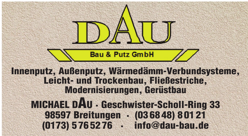 DAU Bau & Putz GmbH DAU Bau & Putz GmbH