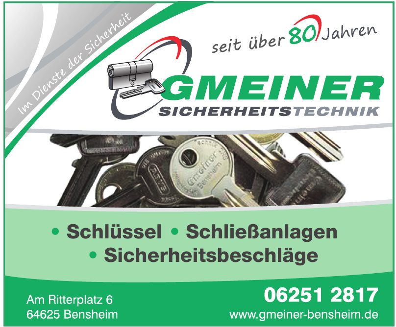 Gmeiner Sicherheitstechnik OHG Gmeiner Sicherheitstechnik OHG
