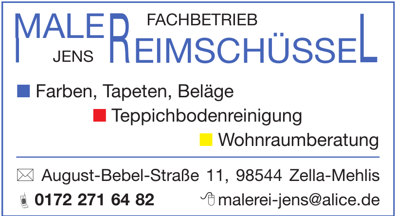 Malerfachbetrieb Jens Reimschüssel Malerfachbetrieb Jens Reimschüssel