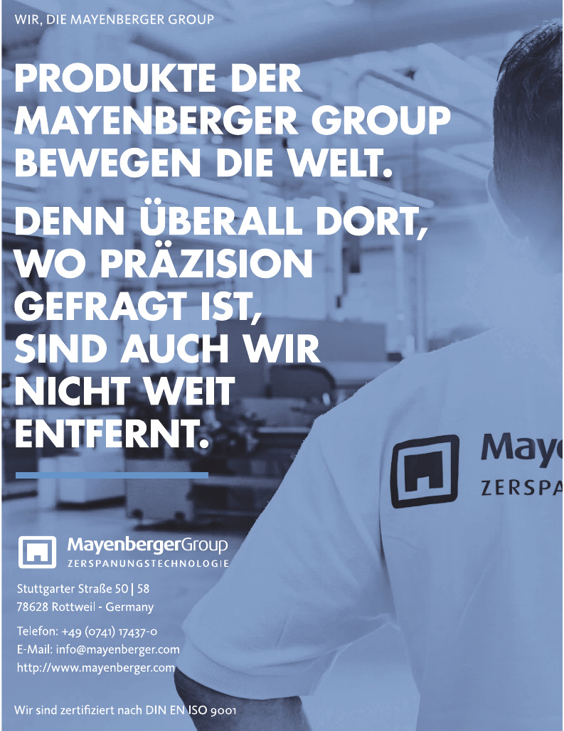 Mayenberger Group Zerspanungstechnologie Mayenberger Group Zerspanungstechnologie