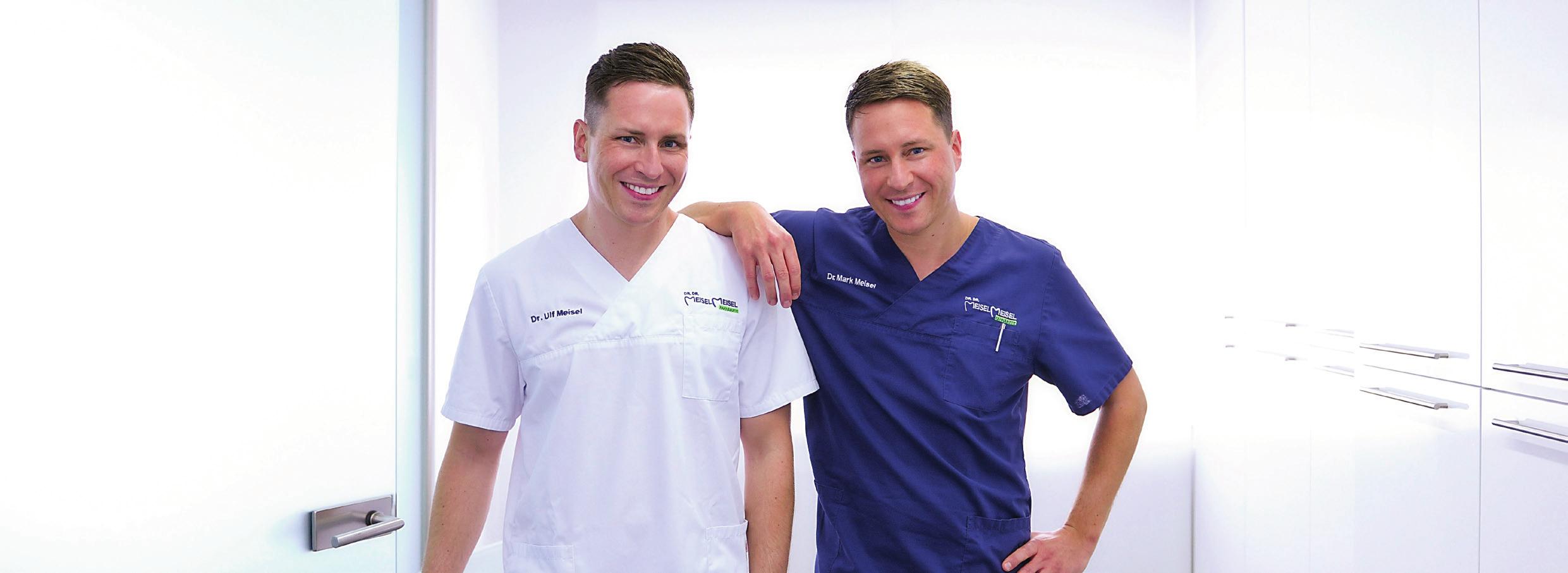 Die zertifizierten Implantologen Dr. Ulf Meisel (links) und Dr. Mark Meisel machen in ihrer Praxis in Nürnberg beste Erfahrungen mit dem Werkstoff „Keramik“. Die zertifizierten Implantologen Dr. Ulf Meisel (links) und Dr. Mark Meisel machen in ihrer Praxis in Nürnberg beste Erfahrungen mit dem Werkstoff „Keramik“.