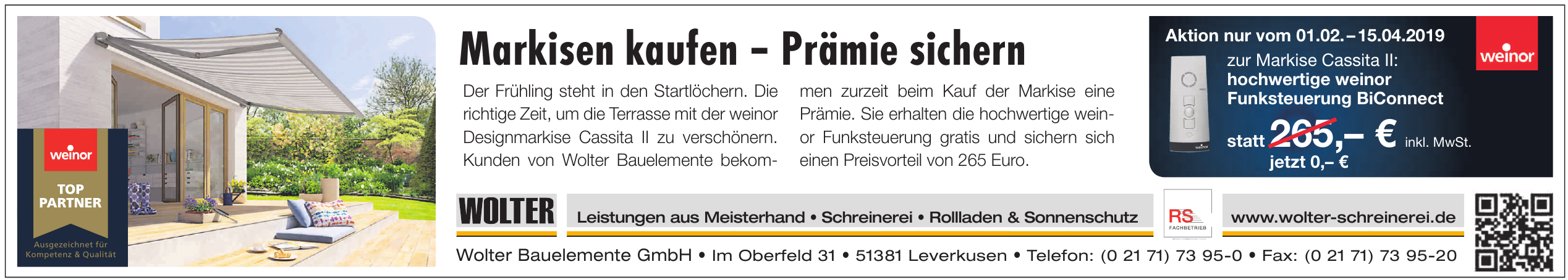 Wolter Bauelemente GmbH Wolter Bauelemente GmbH
