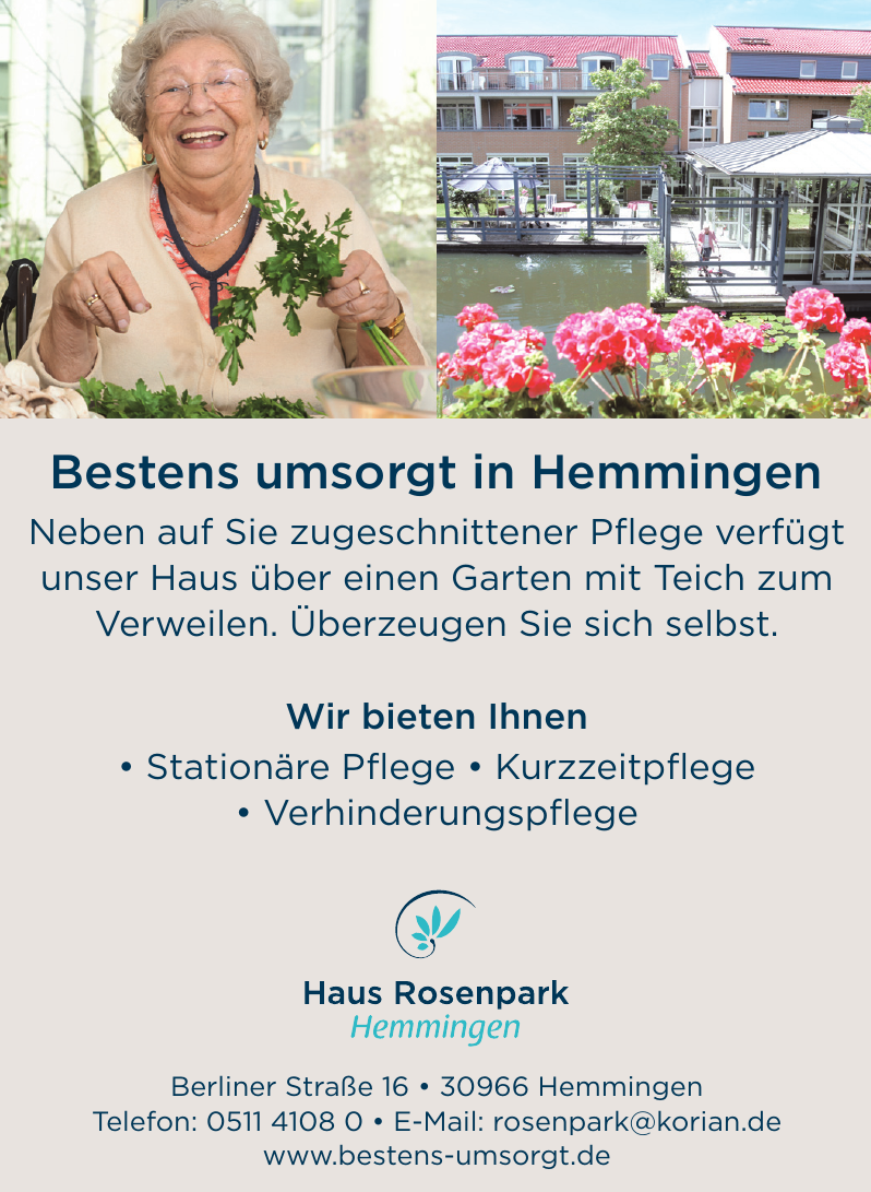 Haus Rosenpark Hemmingen Haus Rosenpark Hemmingen