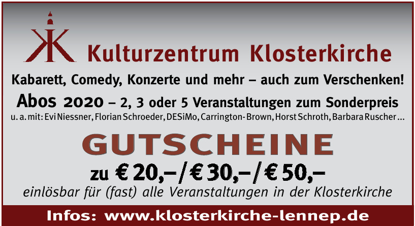 Kulturzentrum Klosterkirche Kulturzentrum Klosterkirche