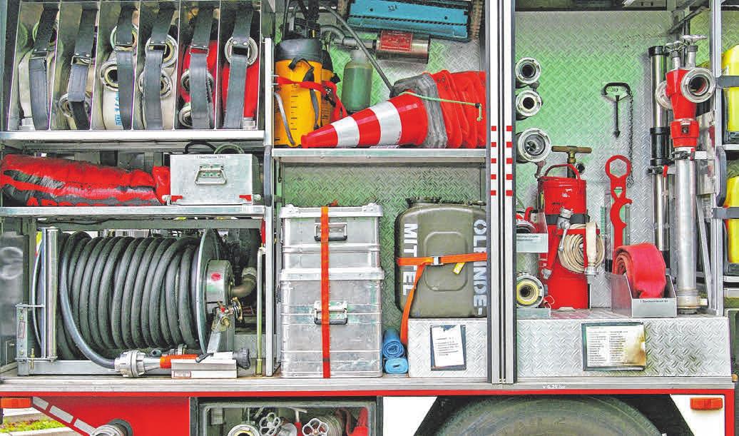 Das Equipment, mit welchem die Feuerwehr arbeitet. Das Equipment, mit welchem die Feuerwehr arbeitet.