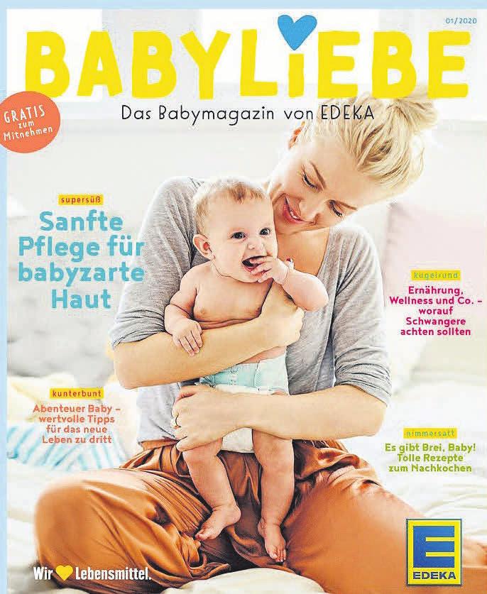 Das neue Magazin „Babyliebe“ erscheint in einer Auflage von einer Million Stück und liegt ab sofort kostenlos in den EDEKA-Ladage-Frischemärkten aus. Das neue Magazin „Babyliebe“ erscheint in einer Auflage von einer Million Stück und liegt ab sofort kostenlos in den EDEKA-Ladage-Frischemärkten aus.