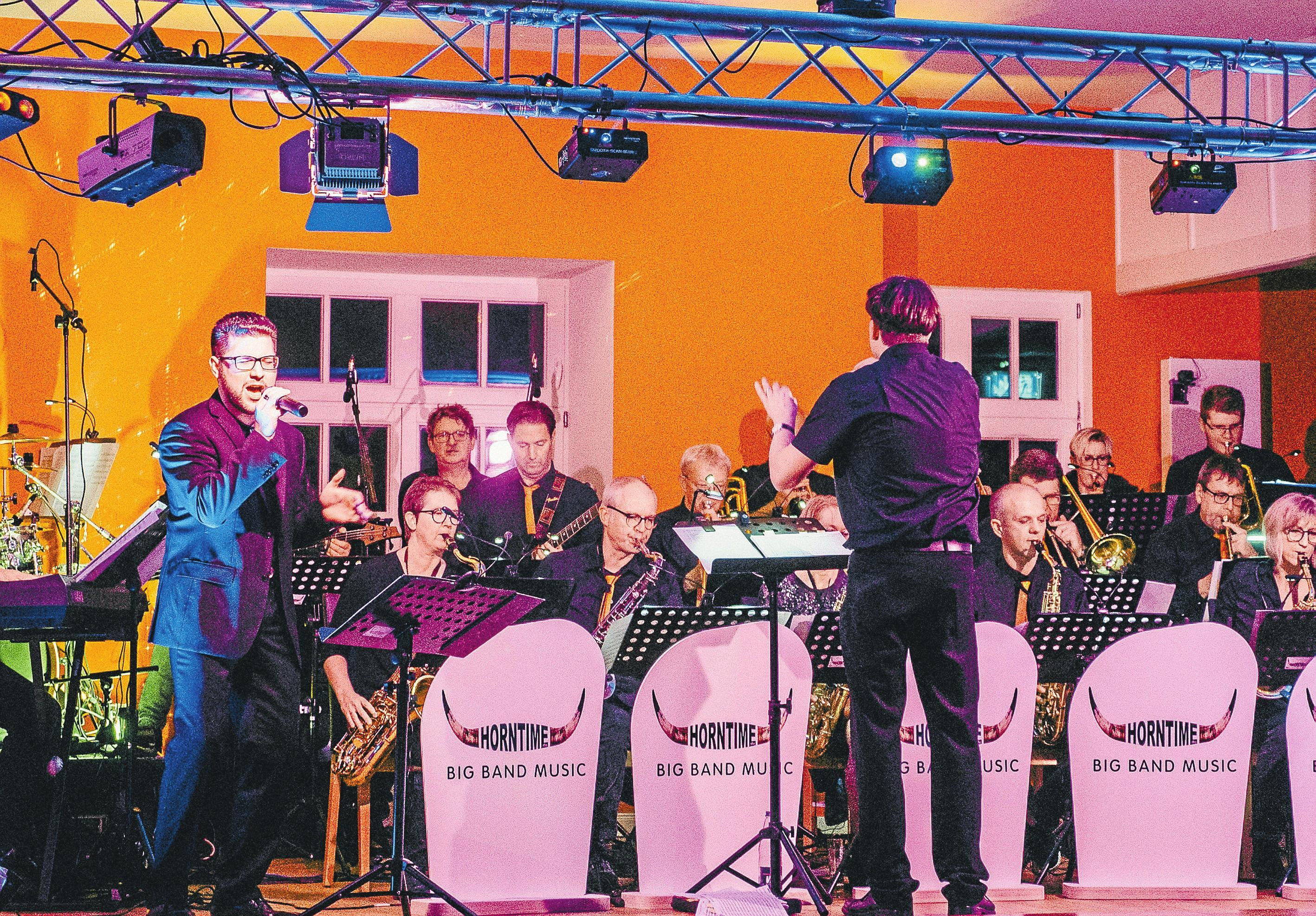 Musikalische Klänge: Die Big Band „Horntime“ präsentiert am Sonntag ihr umfassendes Repertoire.