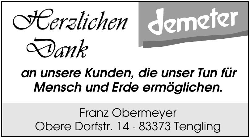 Demeter - Franz Obermeyer