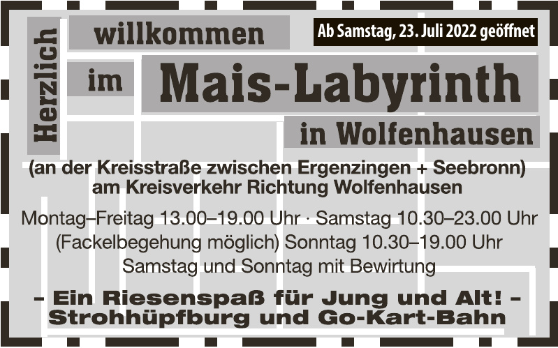 Mais-Labyrinth Wolfenhausen
