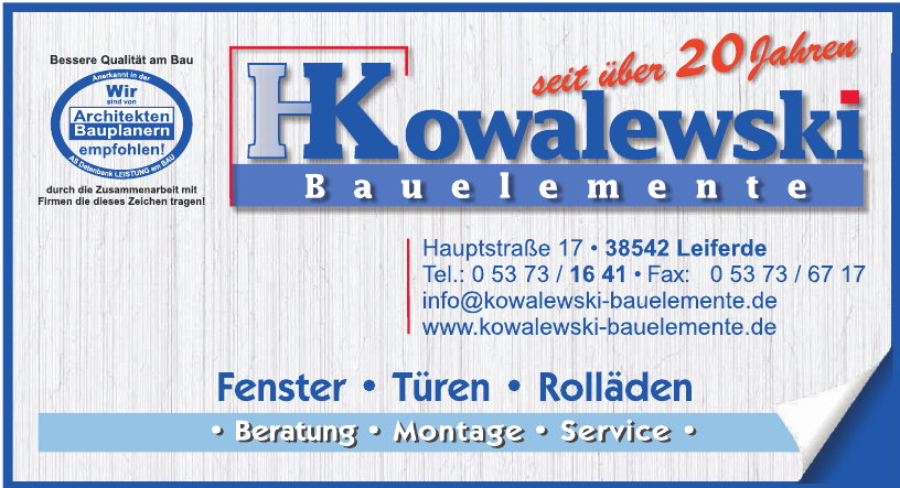 Kowalewski Bauelemente Kowalewski Bauelemente