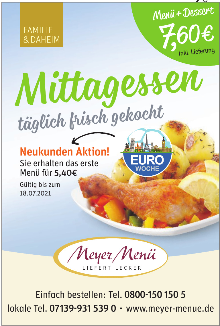 Meyer Menü Beteiligungs-GmbH Meyer Menü Beteiligungs-GmbH