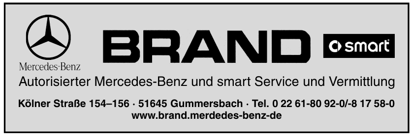 Brand Autorisierter Mercedes-Benz und smart Service und Vermittlung Brand Autorisierter Mercedes-Benz und smart Service und Vermittlung