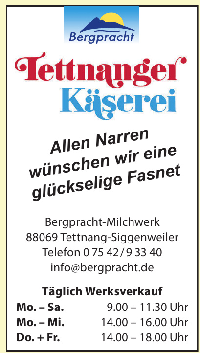 Bergpracht Tettnanger Käserei Bergpracht Tettnanger Käserei