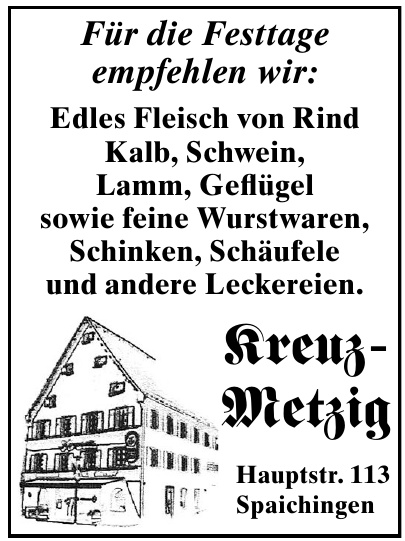 Kreuz-Metzig Kreuz-Metzig