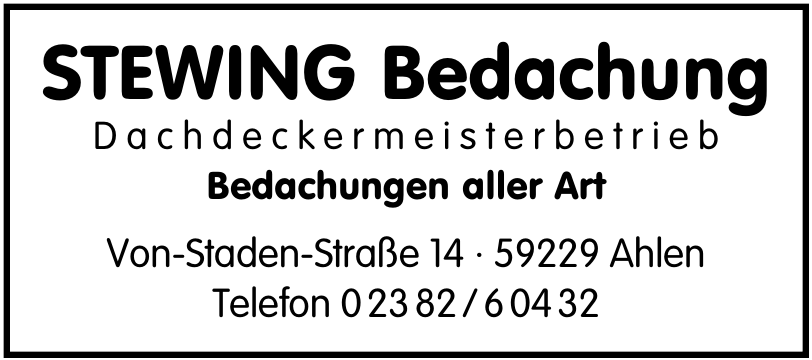 Stewing Bedachung Dachdeckermeisterbetrieb Stewing Bedachung Dachdeckermeisterbetrieb